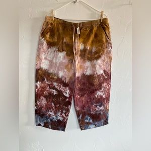 Beets Better Wait OOAK Hand Dyed Cotton lounge pants